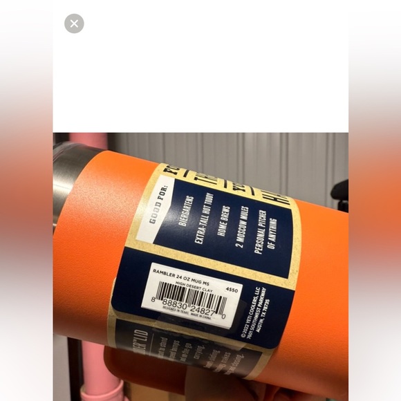 Yeti Orange Stainless Steel Mug - Picture 4 of 4